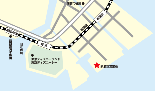 浦安営業所地図